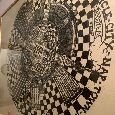 Huge 3’ x 3’ Indianapolis Framed Art