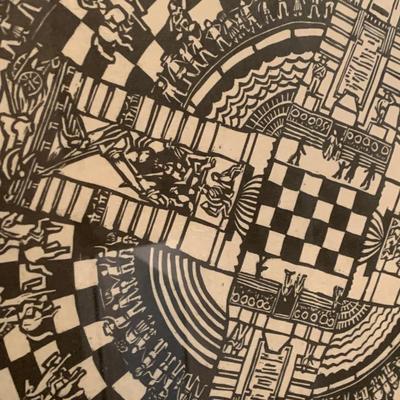 Huge 3’ x 3’ Indianapolis Framed Art