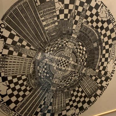Huge 3’ x 3’ Indianapolis Framed Art
