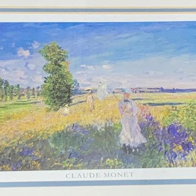 THREE Claude Monet Framed Prints