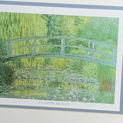 THREE Claude Monet Framed Prints