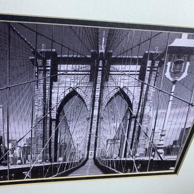 Brooklyn Lot Signed Sketch Photo Vintage Postcard - All Framed
