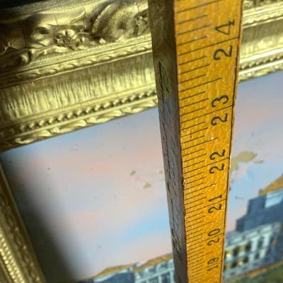 Reverse On Glass In Gold Gilt Frame