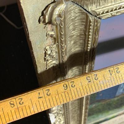 Reverse On Glass In Gold Gilt Frame