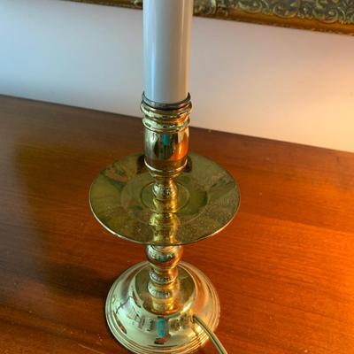 THREE Brass Lamps