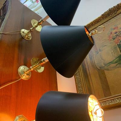 THREE Brass Lamps