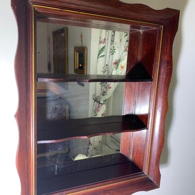 Mahogany Mirror Back Shadow Box