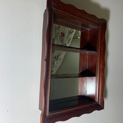 Mahogany Mirror Back Shadow Box