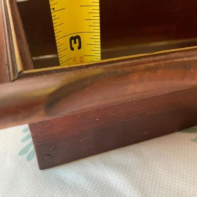 Mahogany Mirror Back Shadow Box