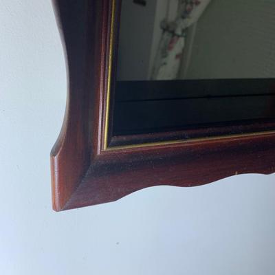 Mahogany Mirror Back Shadow Box