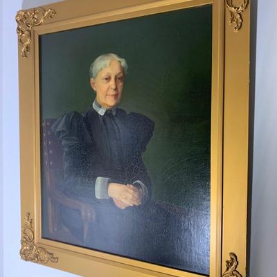 Framed Oil On Board Portrait