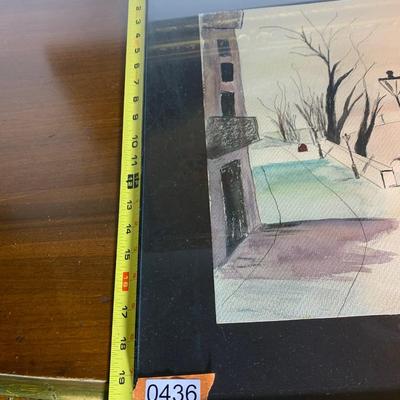 Signed Water Color Framed