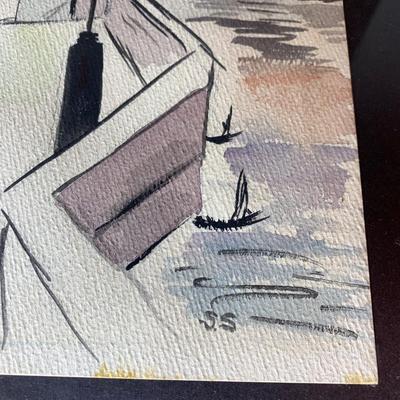 Signed Water Color Framed