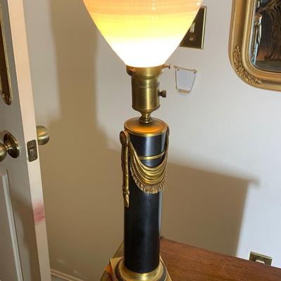 Glass Shade Table Lamp