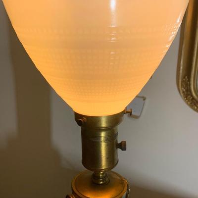 Glass Shade Table Lamp
