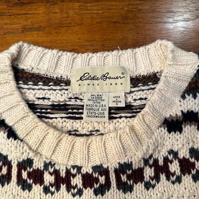 CABELAS AND EDDIE BAUER MENS SWEATER