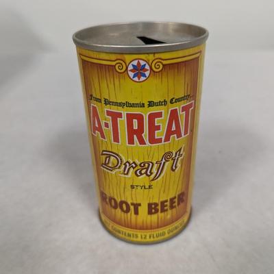 Vintage A-Treat Draft Root Beer Can