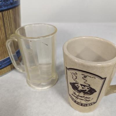 Vintage Bottles & Root Beer Bucket