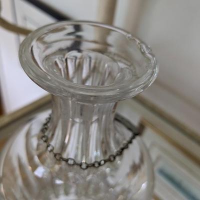 Vintage Lead Glass Vodka Decanter