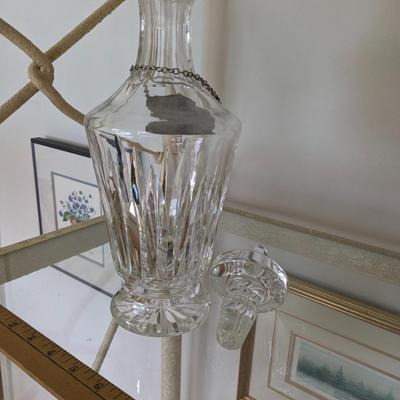 Vintage Lead Glass Vodka Decanter