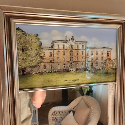 Capital University Ohio Mirror by Eglomise Designs 15x26