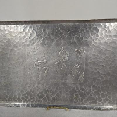 Hammered Hand Forged Serving Tray