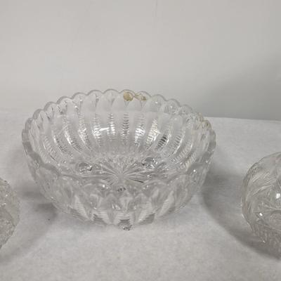 Glass Crystal Dishes 1 Bowl Is A BOHEMIA Large Hand Cut Lead Crystal Bowl Over 24%