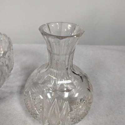 Glass Crystal Dishes 1 Bowl Is A BOHEMIA Large Hand Cut Lead Crystal Bowl Over 24%