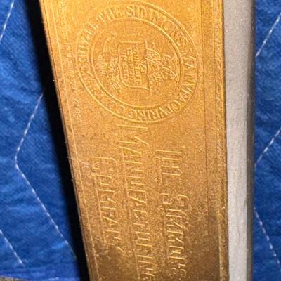 1155 Pair of Early 20th Century Simmons Manufacturing Co. Brass Beds