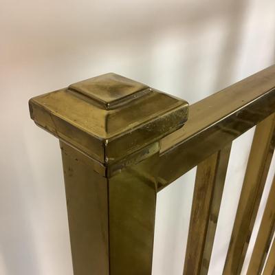 1155 Pair of Early 20th Century Simmons Manufacturing Co. Brass Beds