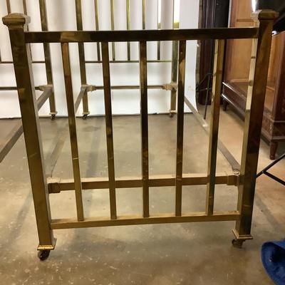 1155 Pair of Early 20th Century Simmons Manufacturing Co. Brass Beds