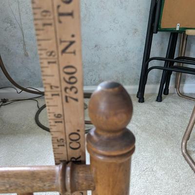 Vintage Faux Bamboo Wood Canterbury Magazine Holder