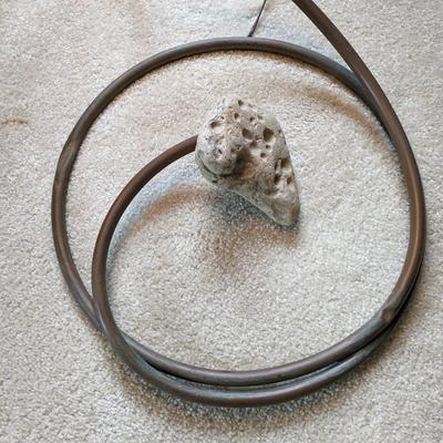 Vintage Copper Piping Floor Lamp