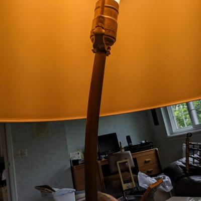 Vintage Copper Piping Floor Lamp