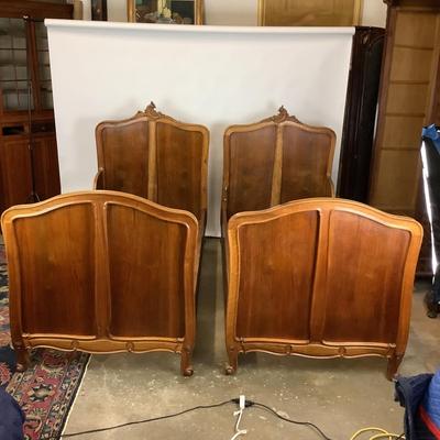 1156 Pair of Antique French Style Twin Beds