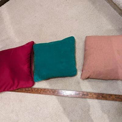 3 Wonderful Hand Stitched Pillows