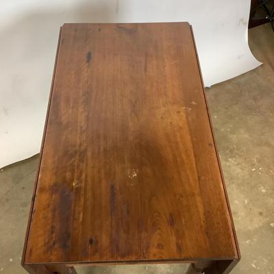 1159 Antique Dropleaf Single Drawer Table