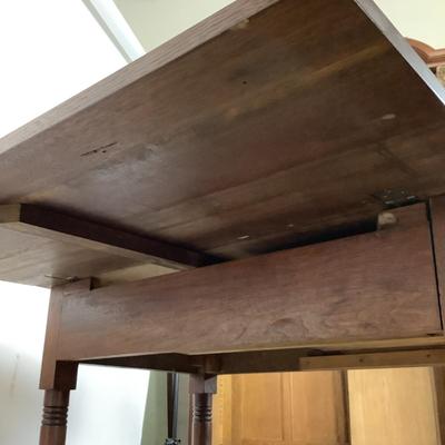 1159 Antique Dropleaf Single Drawer Table