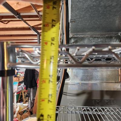 NSF Wire Storage Shelving 6 Shelves on Casters 48x18x76