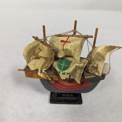 Vintage Spanish Ships Nina Pinta Santa Maria