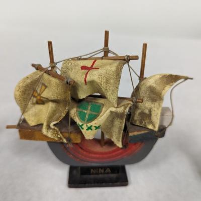 Vintage Spanish Ships Nina Pinta Santa Maria