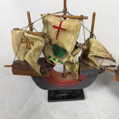 Vintage Spanish Ships Nina Pinta Santa Maria
