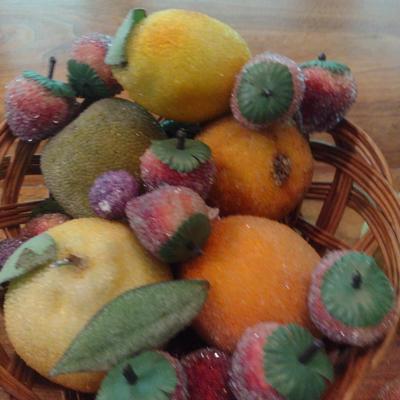 Collection of Faux Sugared Fruit