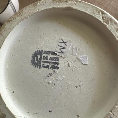 Spanish pottery hand signed