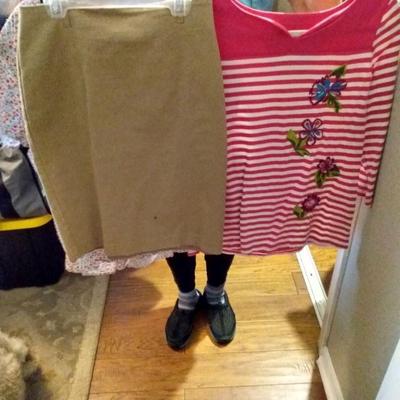 Skirt and blouse