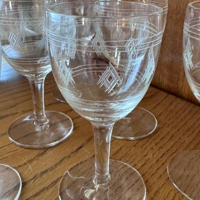 Vintage Wine Glasses