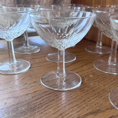 Vintage Champagnes Glasses