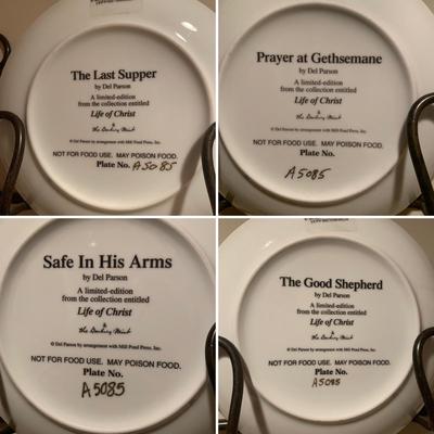 Jesus Christ Collectible Plates with Christian Books & Art (BDF-HS)