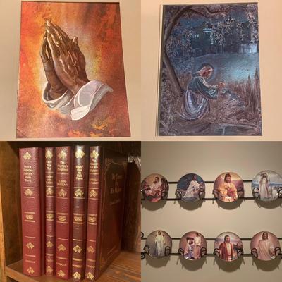 Jesus Christ Collectible Plates with Christian Books & Art (BDF-HS)