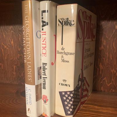 J. Edgar Hoover Signed Book w/ Flag, President Nesting Dolls, History Books, & DVDs (BDF-HS)